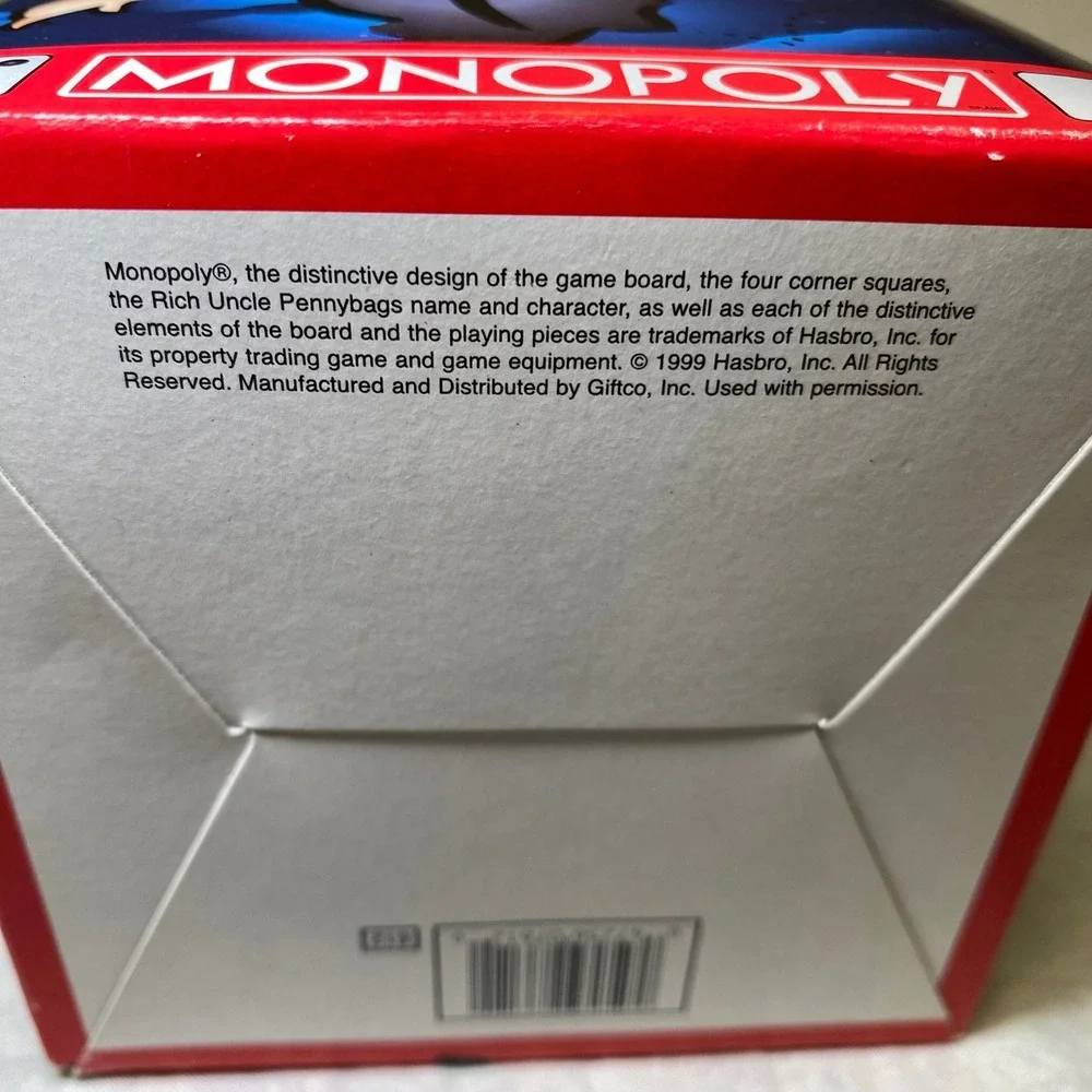 Monopoly Bank Tin Vintage 1999 Giftco Coin Bank Money Bank With Original Box